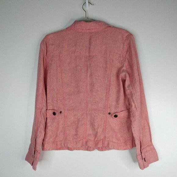 J.jill Linen Button-down Jacket Top | Size XS - Picture 6 of 8